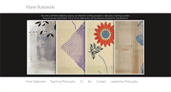 Desktop Screenshot of mariebukowski.com